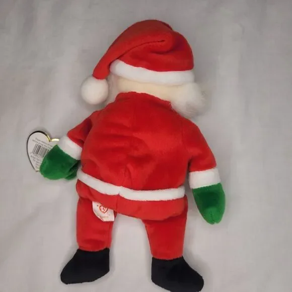 VINTAGE 1998 TY Beanie Babies Santa Claus 9" Bean Bag Stuffed Animal Toy - Picture 3 of 6